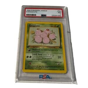 1999 PSA 7 Pokemon Jungle Exeggcute 1st Edition #52 Graded